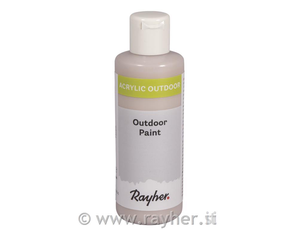 Outdoor Paint, acrylic paint, taupe, bottle 80ml