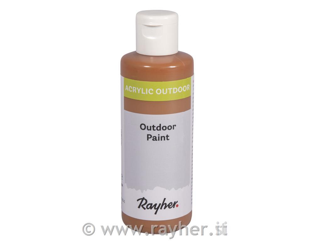 Outdoor Paint, acrylic paint, nougat, bottle 80ml