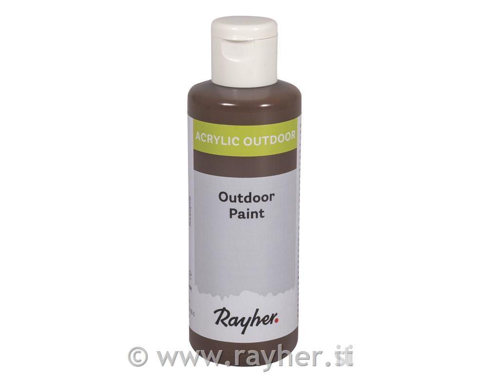 Outdoor Paint, acrylic paint, chestnut,bottle 80ml