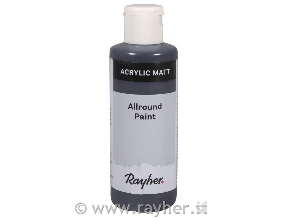 Allround Paint, acrylic, black, bottle 80ml
