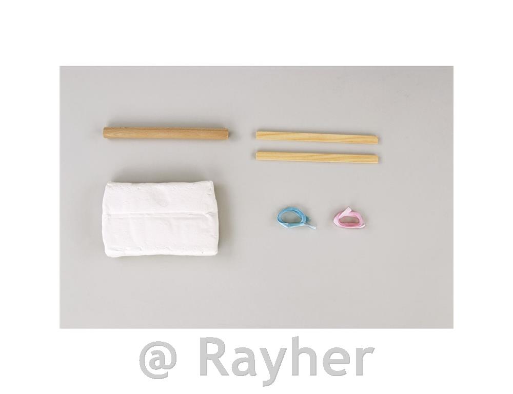Set per bebe, impronta di mano e piedino