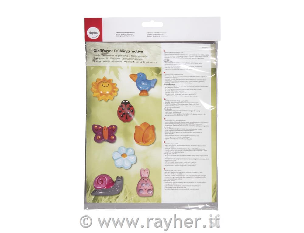 Kalup: Pomladni motivi, 8 motivov, 3-5cm, velikost: 23.2x18.