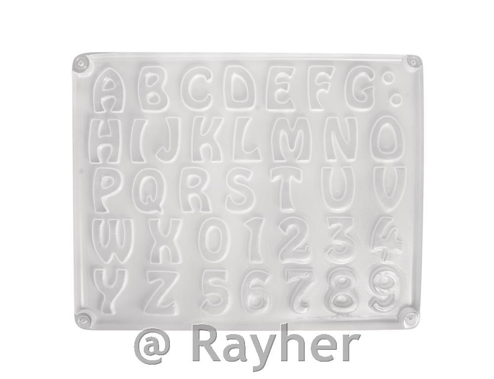 Stampo: lettere/cifre37 motivi, ca 2-3cm