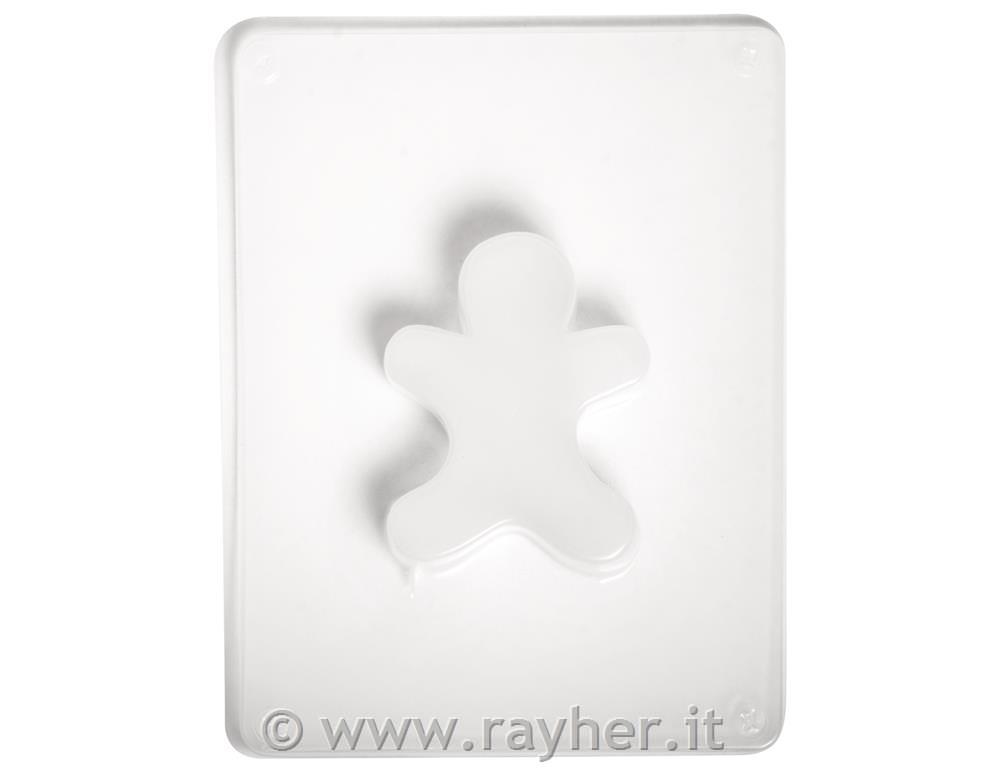 Casting mould: GingerbreadmanMotive size 5,5 x 6,5 x 1,7 cm