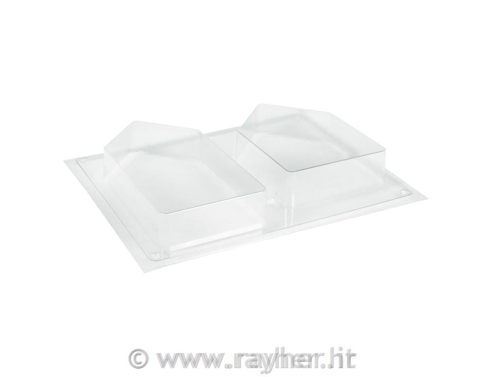 Casting mould: Houses, 2 houses 13,5-16,