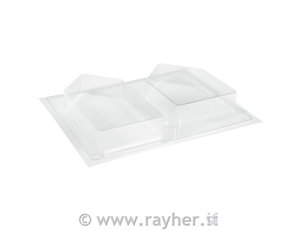 Casting mould: Houses, 2 houses 13,5-16,