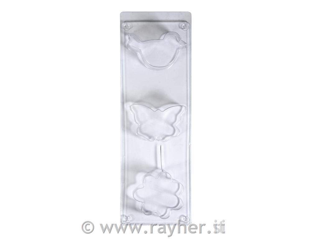 Kalup: ptiček, metulj, rožica, pribl.6-8cm