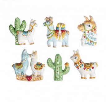Casting mould: Llamas, 6 motifs,5-8.5x6.7-8cm, tab-bag 1pc