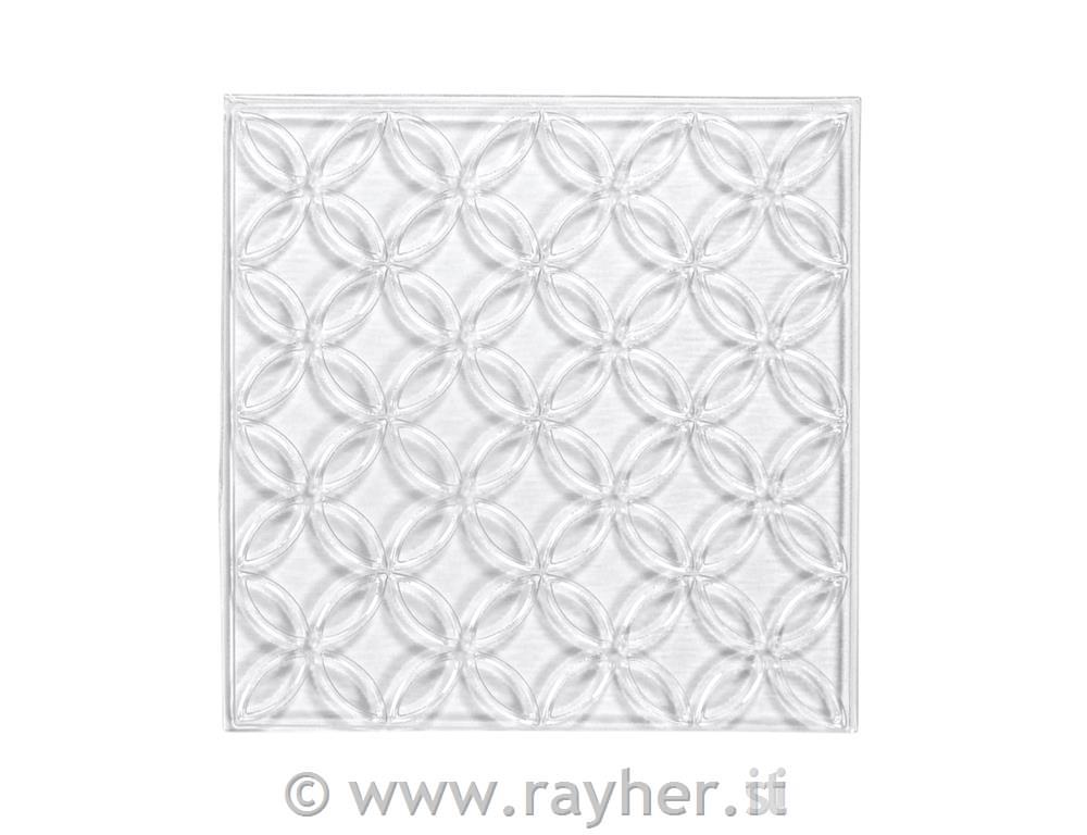 Relief za izdelavo ploščice, Flower of life, 11x11cm