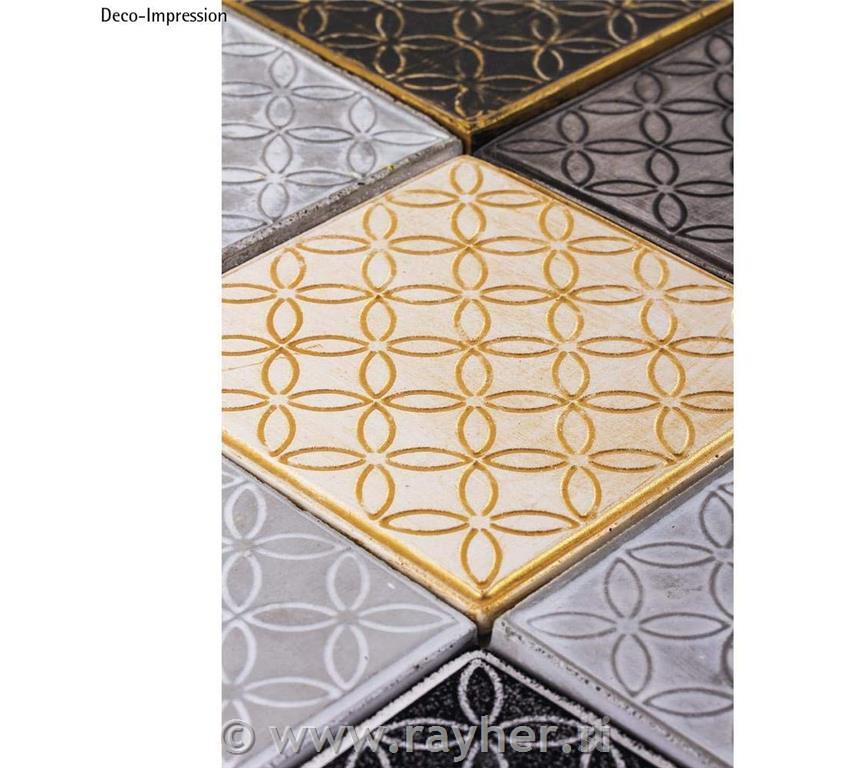 Relief za izdelavo ploščice, Flower of life, 11x11cm