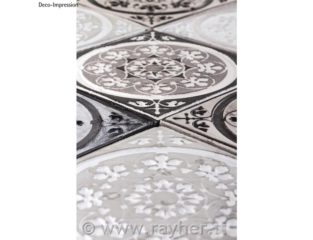 Relief casting plate Mandala, 11x11cm, tab-bag 1pc