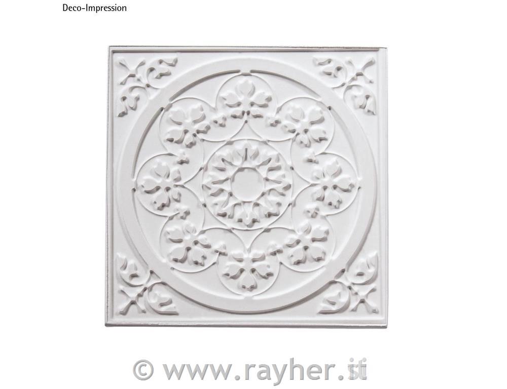 Relief casting plate Mandala, 11x11cm, tab-bag 1pc