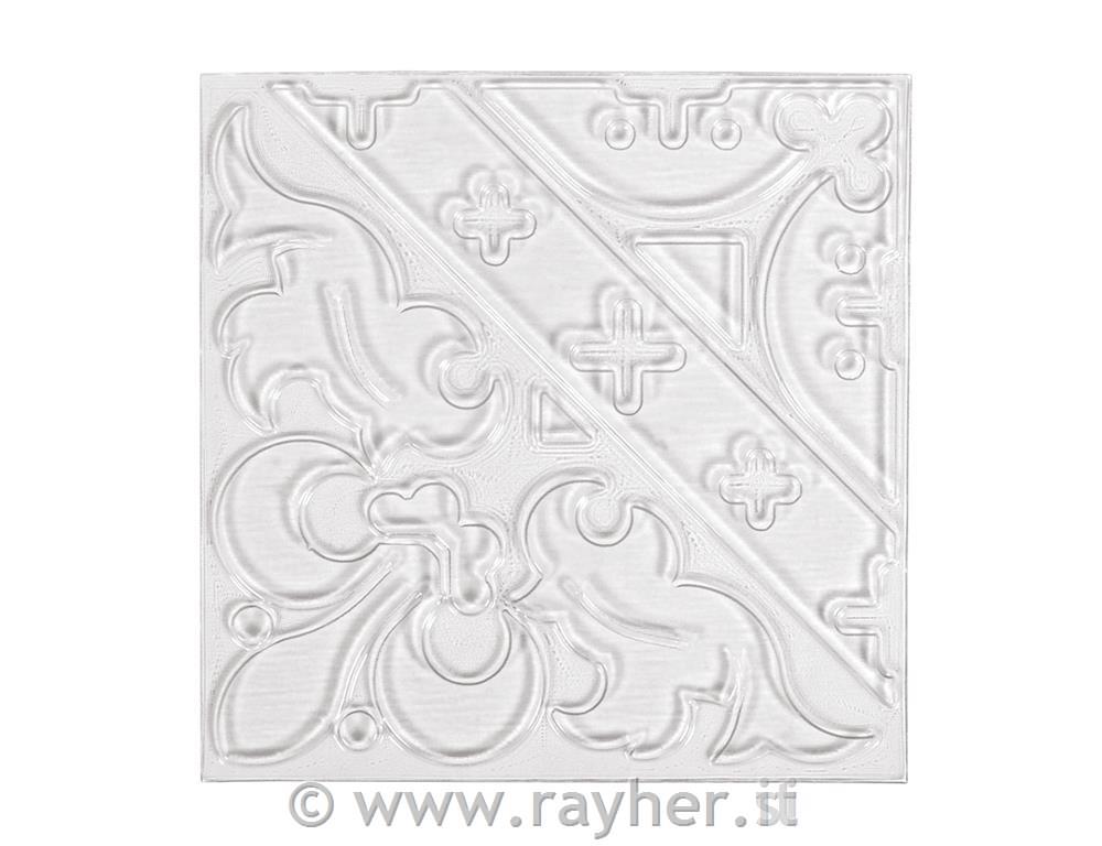 Relief casting plate Ornament, 11x11cm,tab-bag 1pc