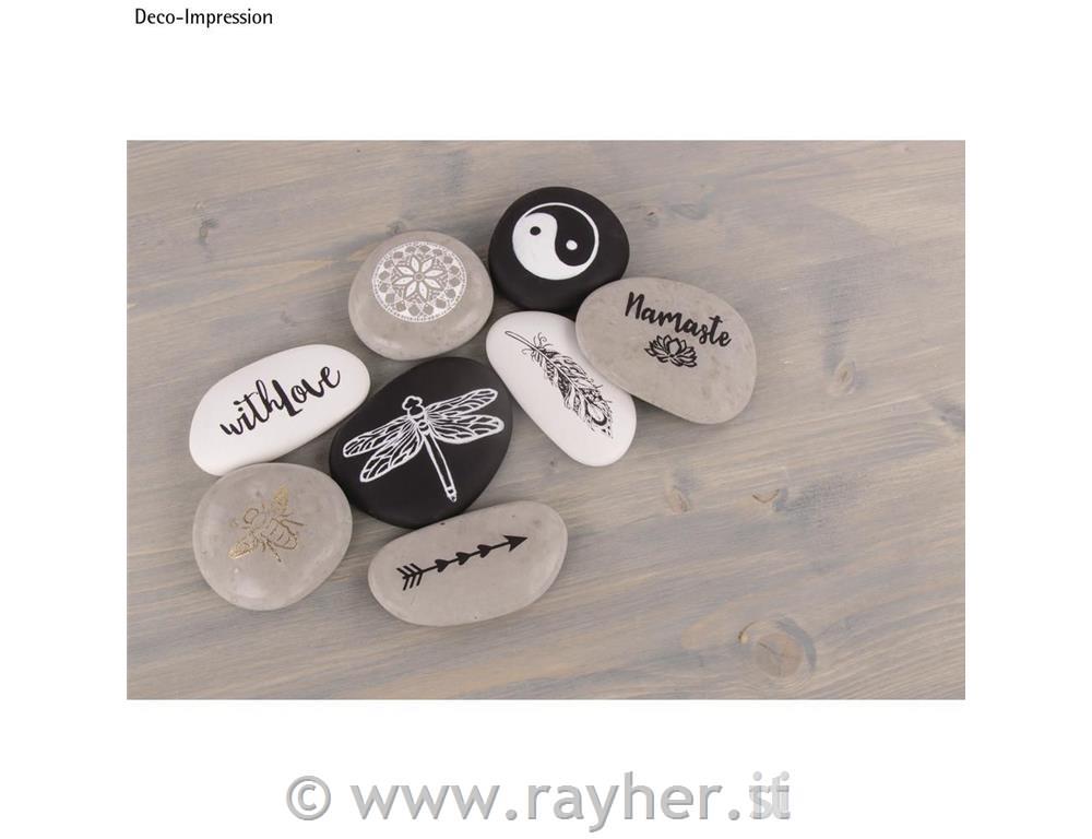 Silicone casting mould Stones, big14.5x26x3.5cm, 3 moulds, box 1pc