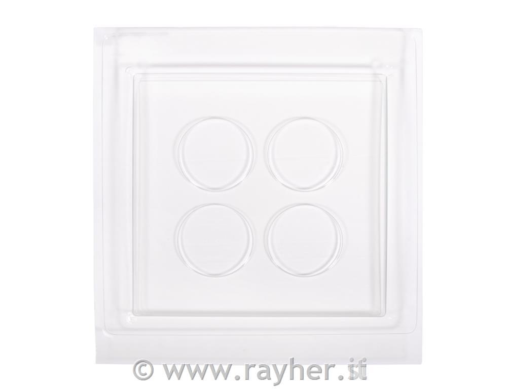 Kalup: Pladenj (za sveče), 25x25x2cm