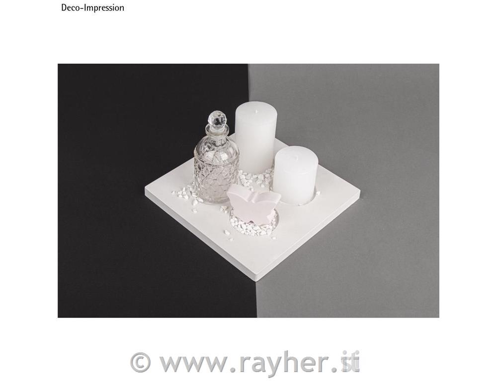 Kalup: Pladenj (za sveče), 25x25x2cm