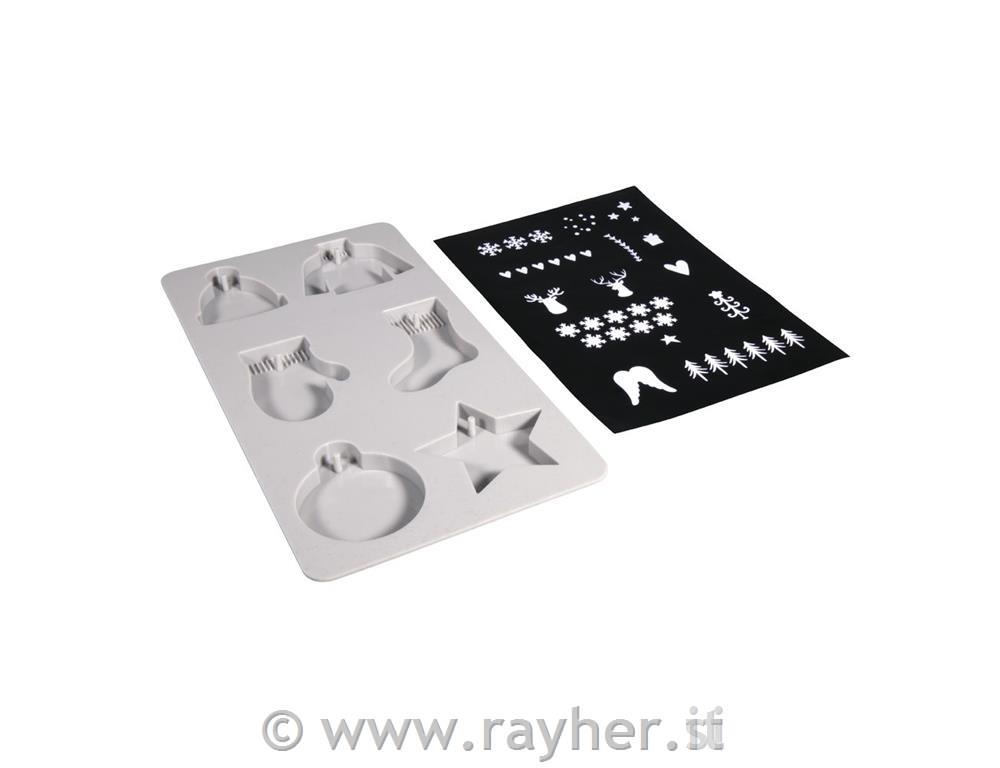 Silicone casting Xmas&Stencil