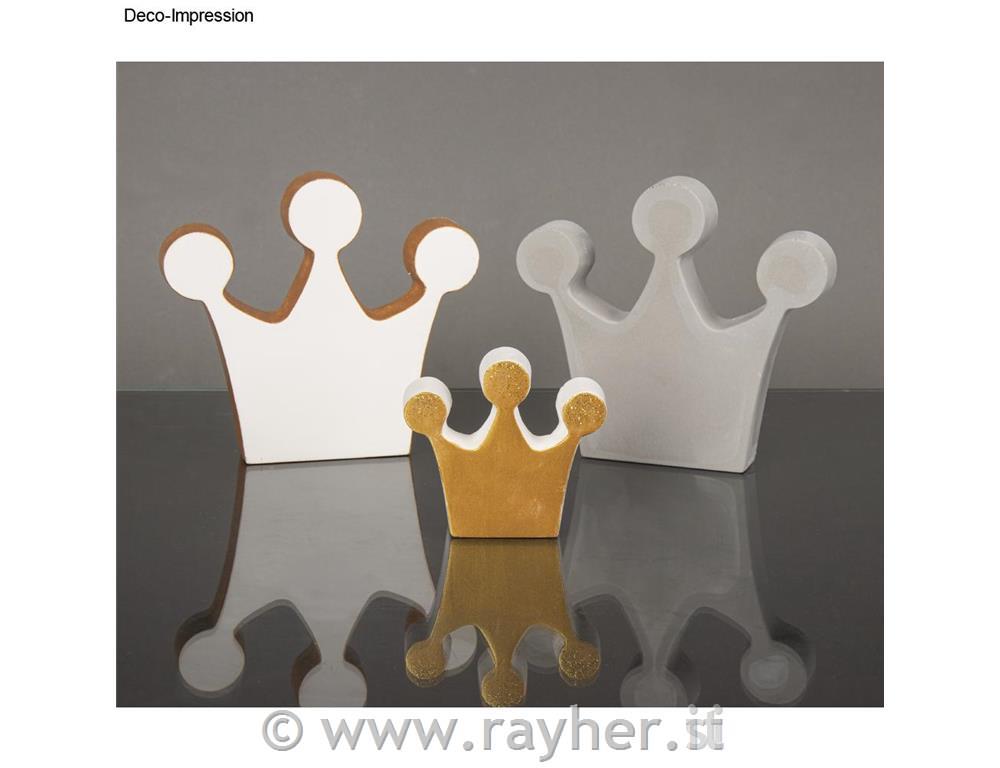 Stampo, Corona, 13x12x2cm+6,5x7x2cm