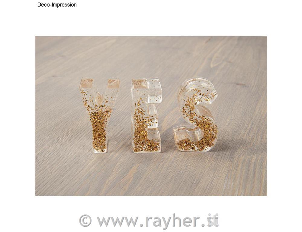 Stampo in silicone, Alfabeto, set 2