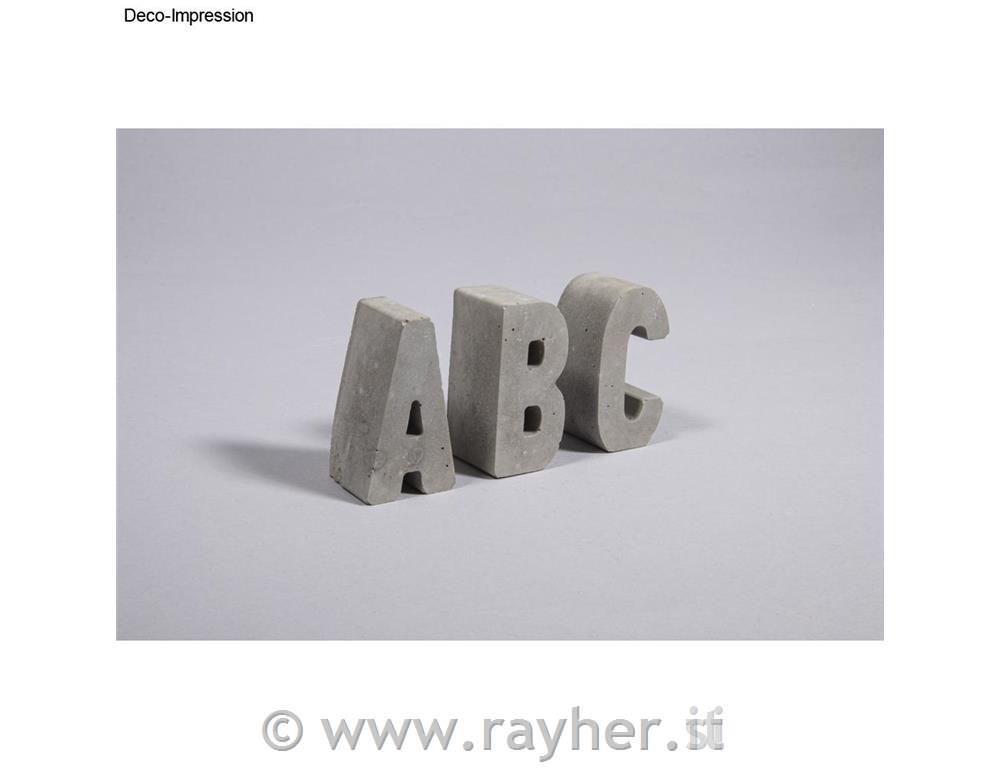 Stampo in silicone, Alfabeto, set 2