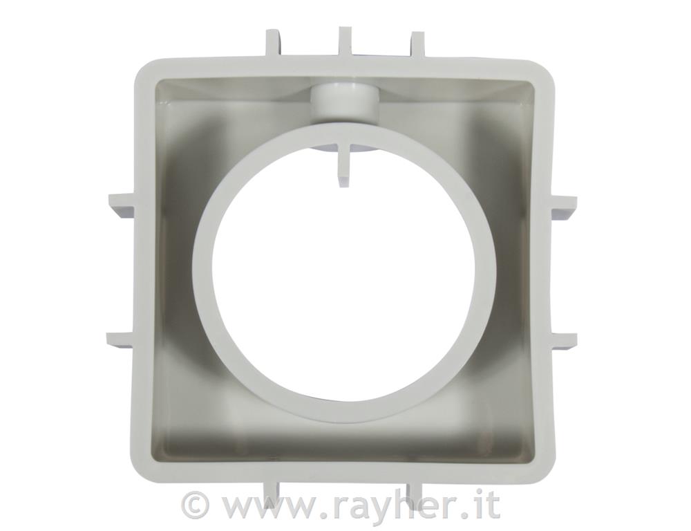 Silicone mould Vase, square with circle,11x3.7x11cm, f. test tube and candle