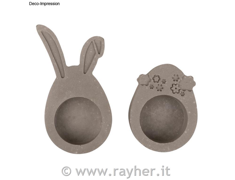 Stampo in silicone: "Uovo felice"14,5x26,2cm, 4 tipi