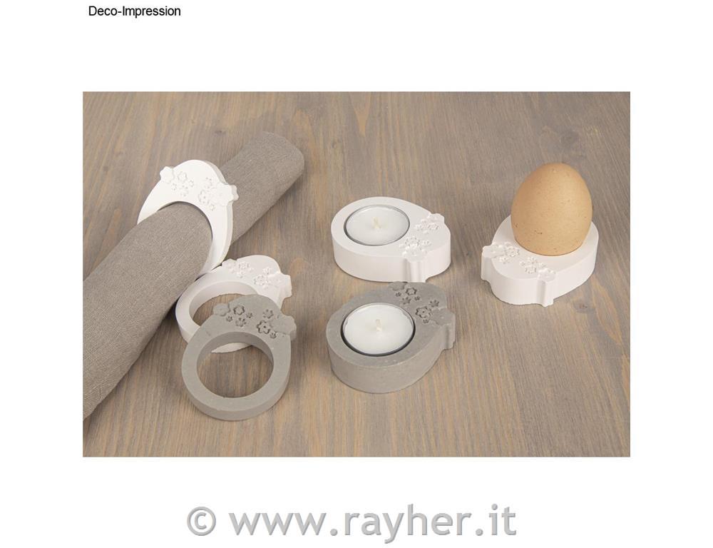 Stampo in silicone: "Uovo felice"14,5x26,2cm, 4 tipi