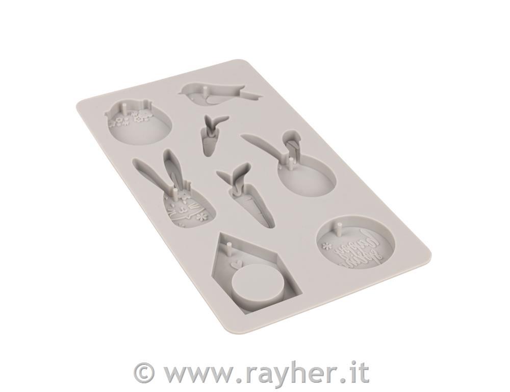 Silikonski Kalup "Happy Spring", 14,5x26x1cm, 8 motivov