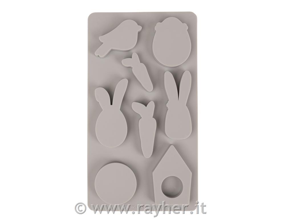 Silikonski Kalup "Happy Spring", 14,5x26x1cm, 8 motivov