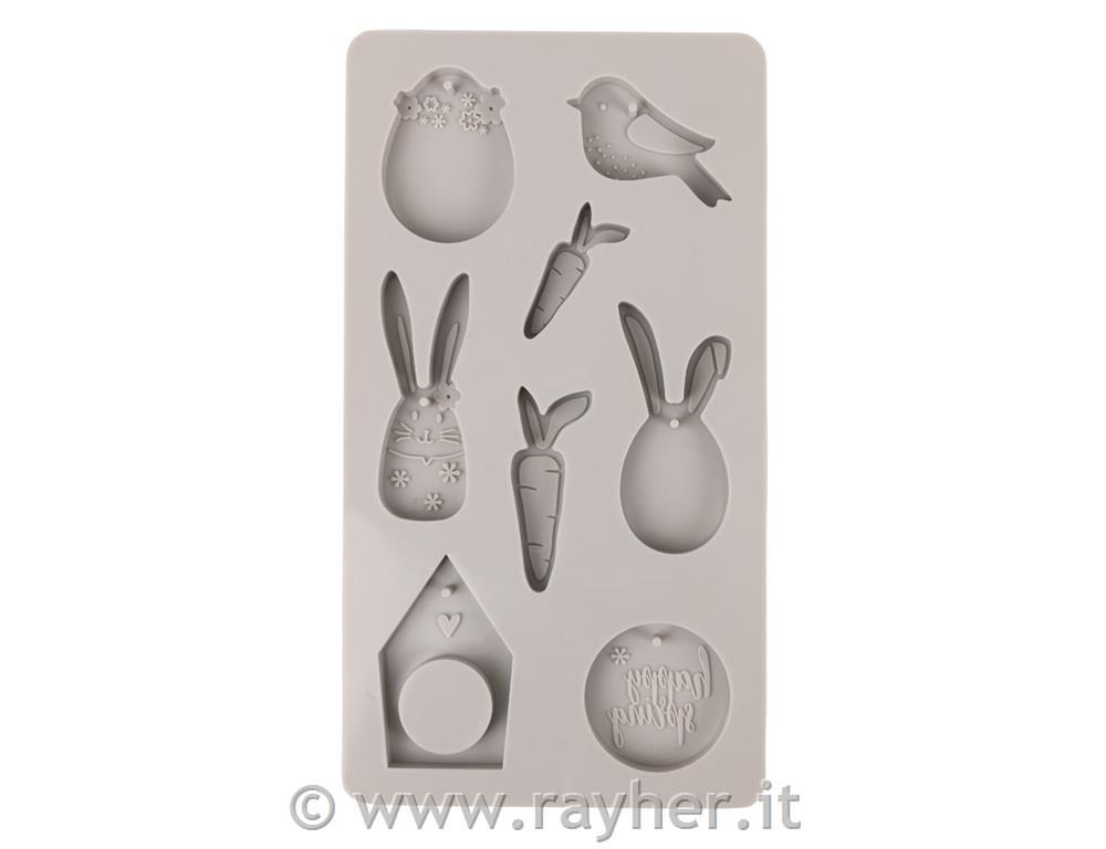 Silikonski Kalup "Happy Spring", 14,5x26x1cm, 8 motivov