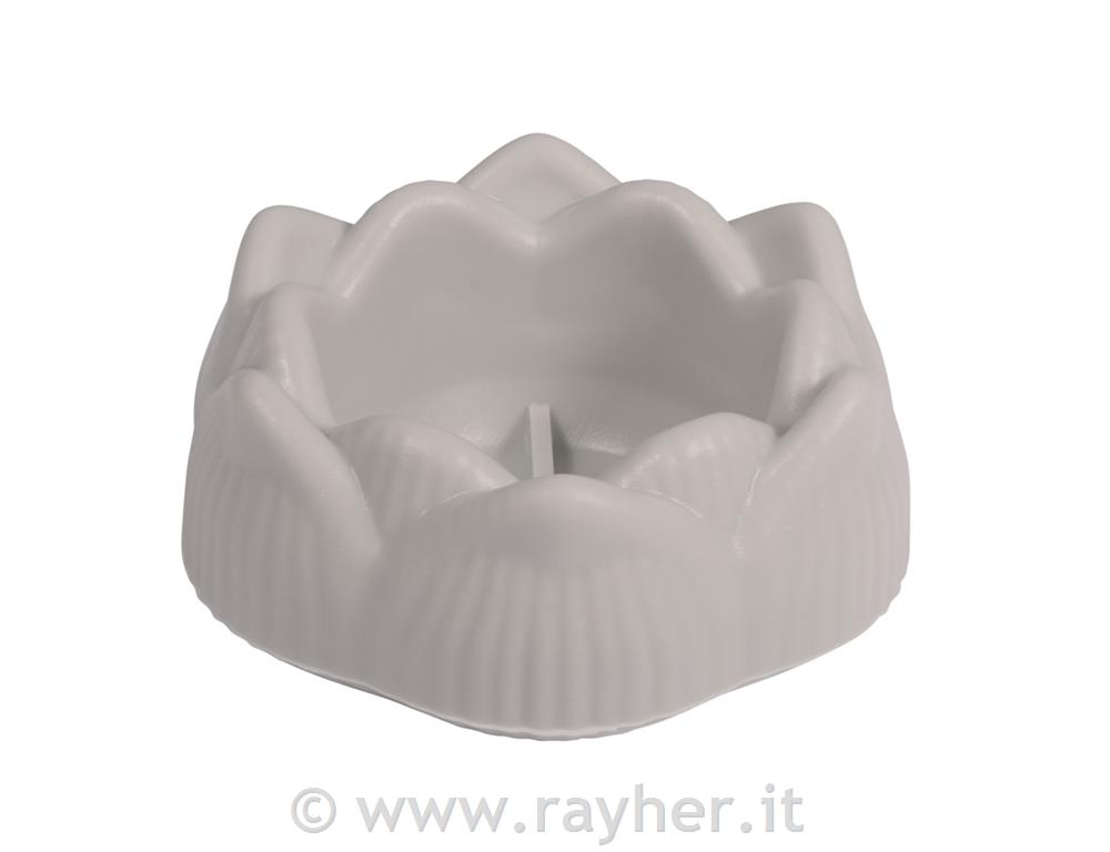 Silikonski kalup Posoda lotosov cvet, premer 8 cm, višina 3,5 cm