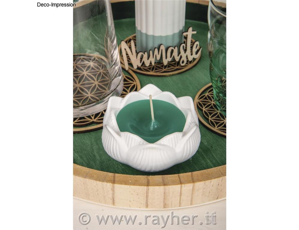 Silikonski kalup Posoda lotosov cvet, premer 8 cm, višina 3,5 cm