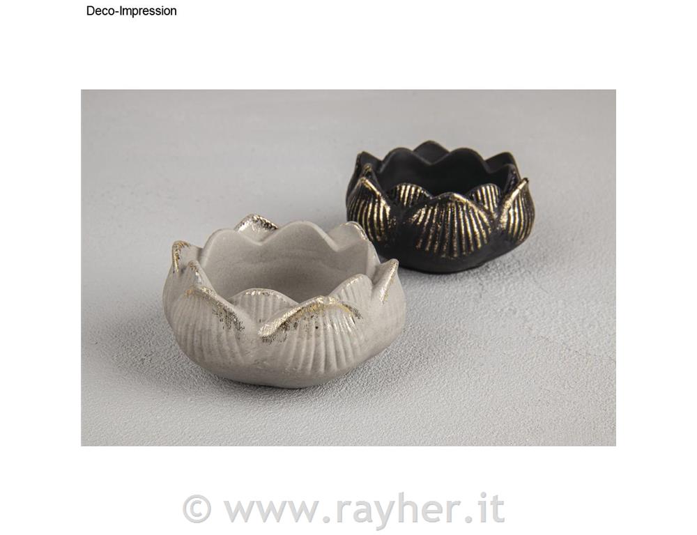 Silikonski kalup Posoda lotosov cvet, premer 8 cm, višina 3,5 cm