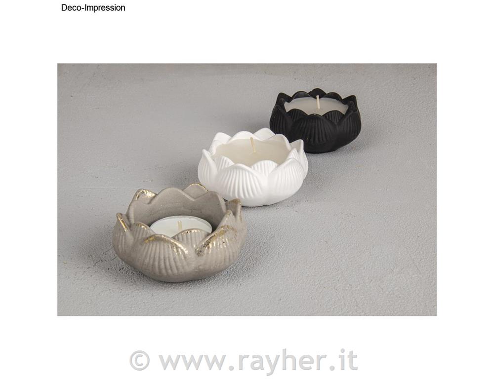 Silikonski kalup Posoda lotosov cvet, premer 8 cm, višina 3,5 cm