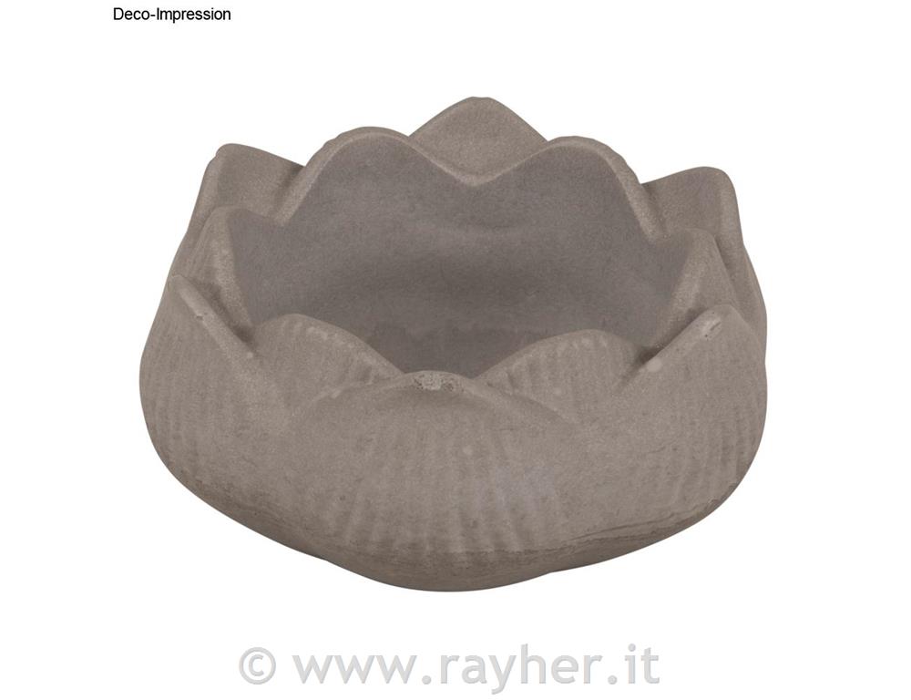 Silikonski kalup Posoda lotosov cvet, premer 8 cm, višina 3,5 cm