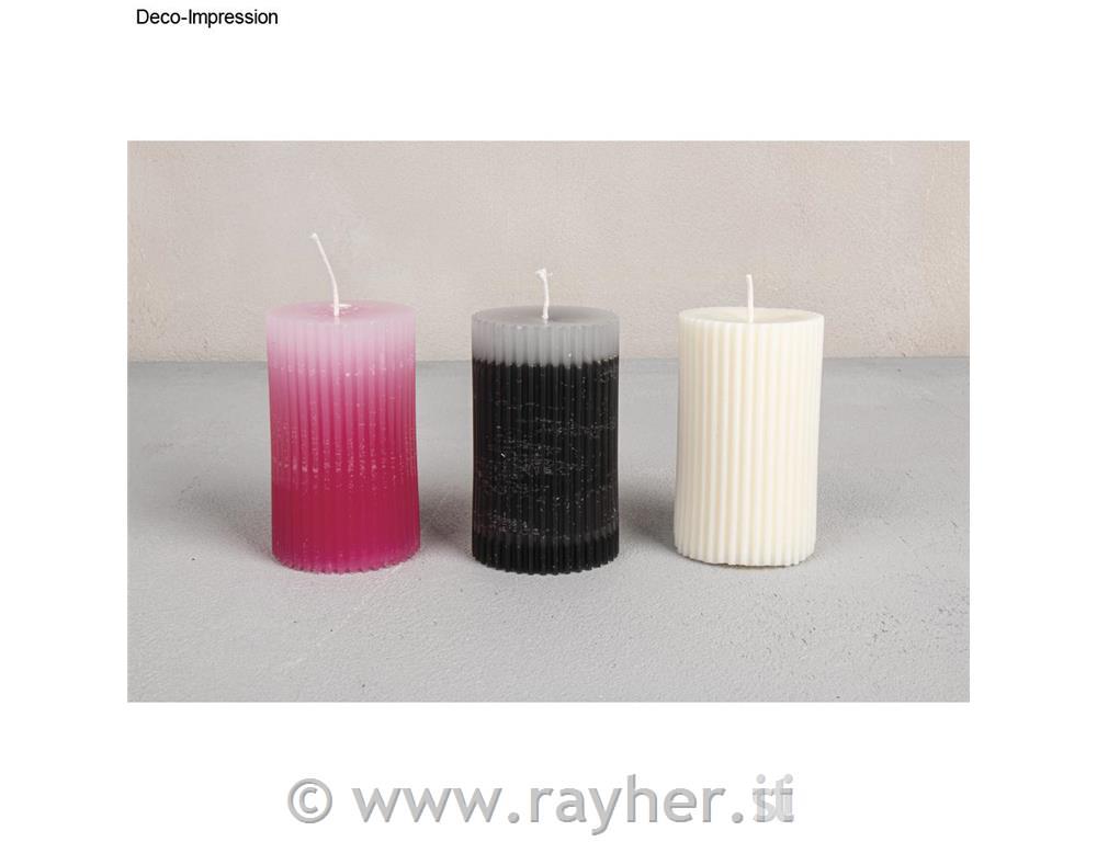 Stampo in silicone a forma di candela rigata