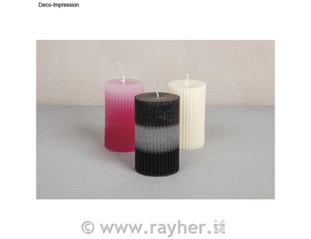 Stampo in silicone a forma di candela rigata