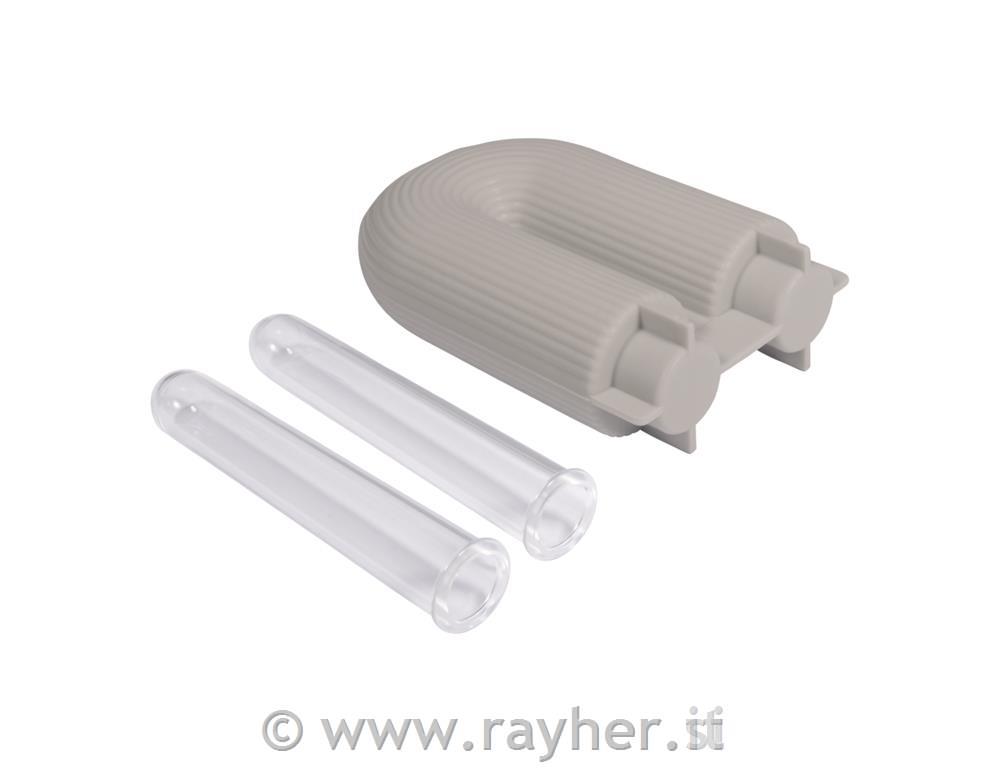 Stampo in silicone a forma di lettera U,vaso scanalato.