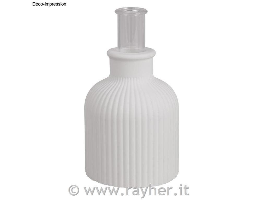 Silicone mould Vase, finely fluted, bottom o8,3cm, height 9.5cm, +test tube