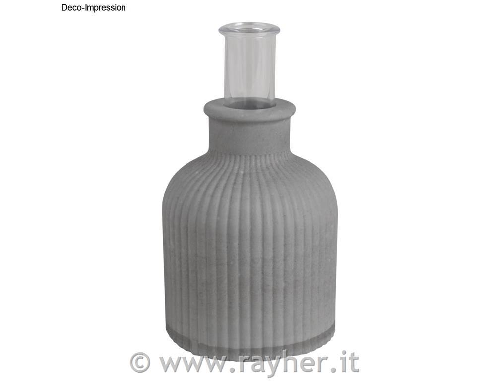 Silicone mould Vase, finely fluted, bottom o8,3cm, height 9.5cm, +test tube