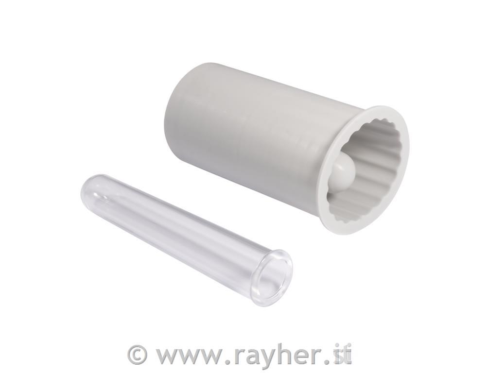 Silikonski kalup Vaza, žlebljen, višina 10,2 cm, + epruveta