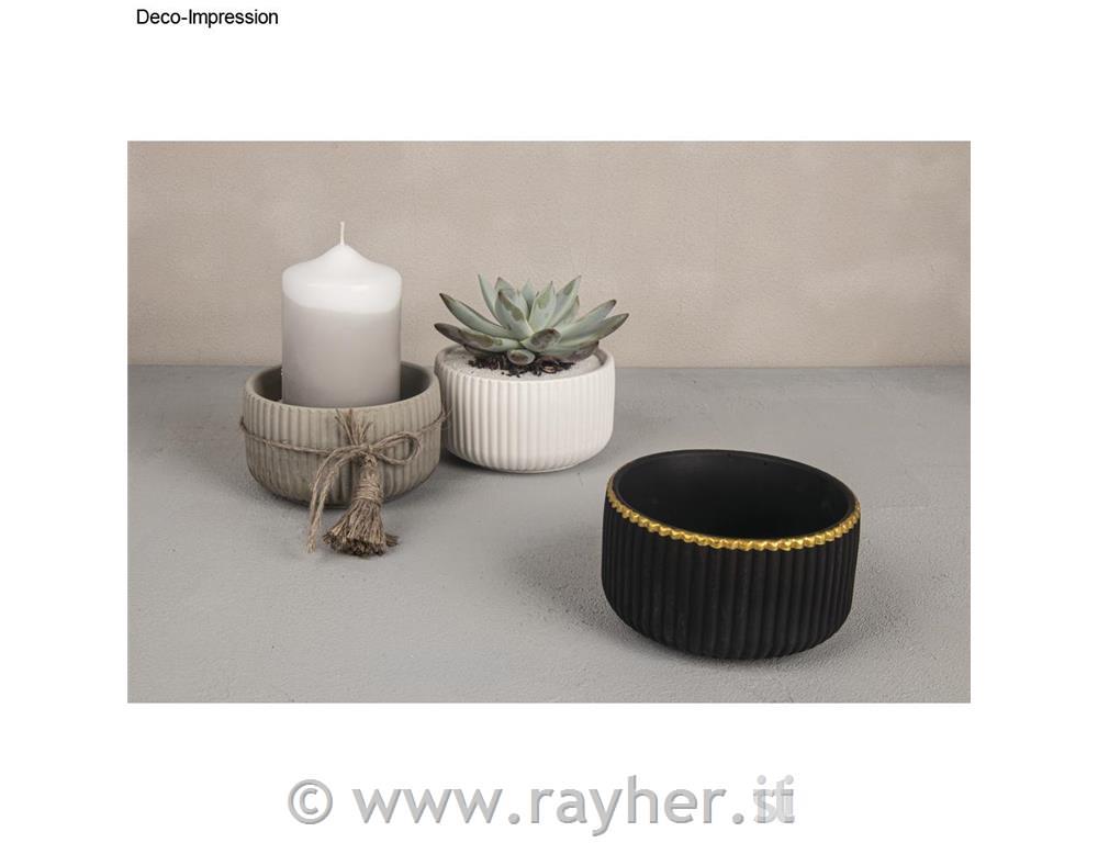 Stampo in silicone, ciotola, con pieghe,altezza 6,5 cm