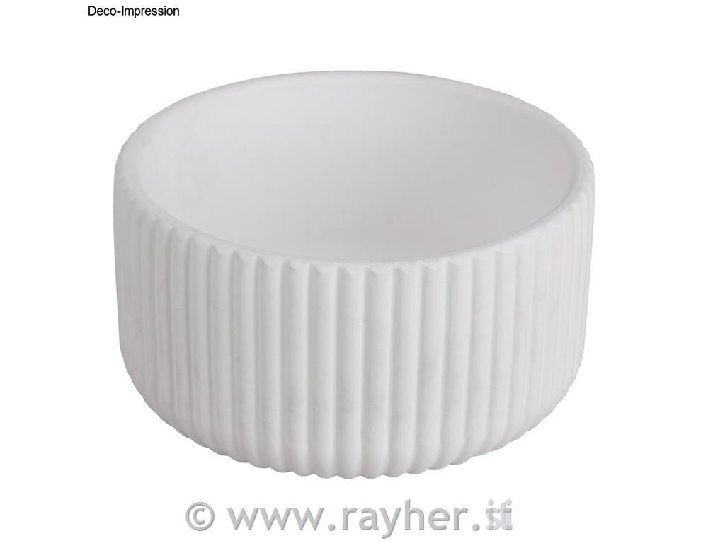 Stampo in silicone, ciotola, con pieghe,altezza 6,5 cm