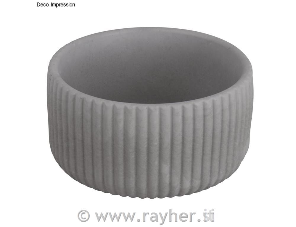 Stampo in silicone, ciotola, con pieghe,altezza 6,5 cm