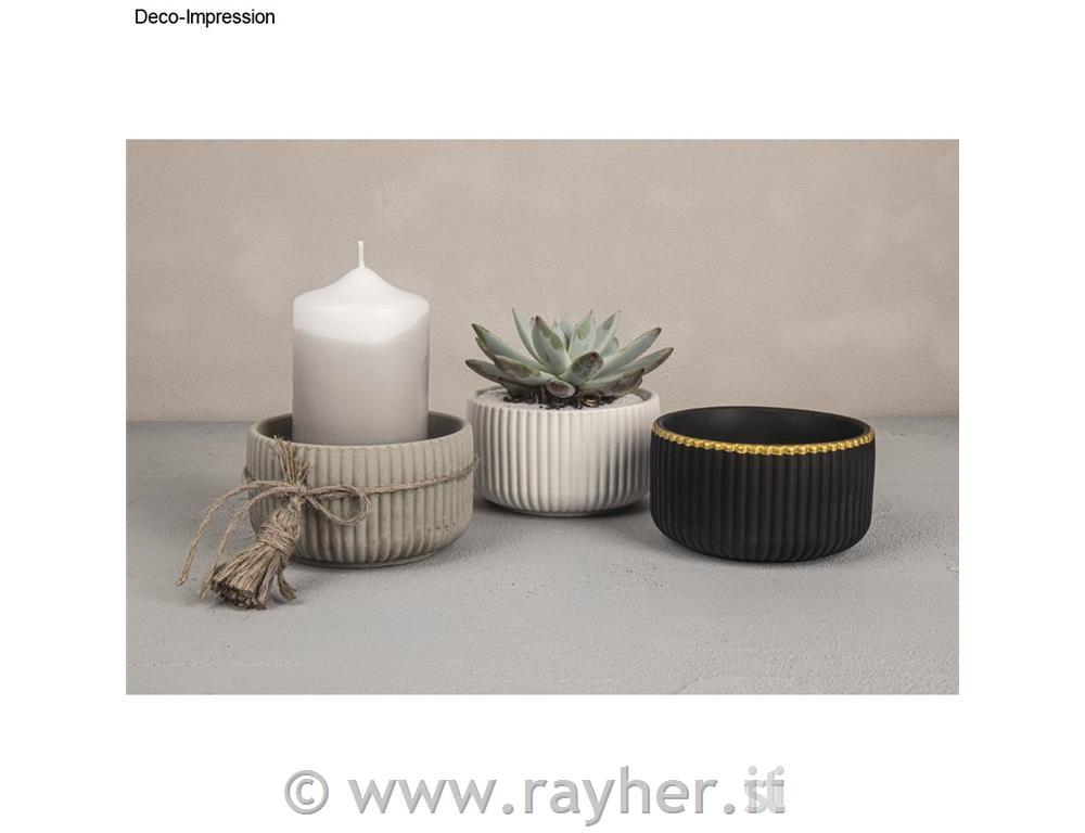 Stampo in silicone, ciotola, con pieghe,altezza 6,5 cm