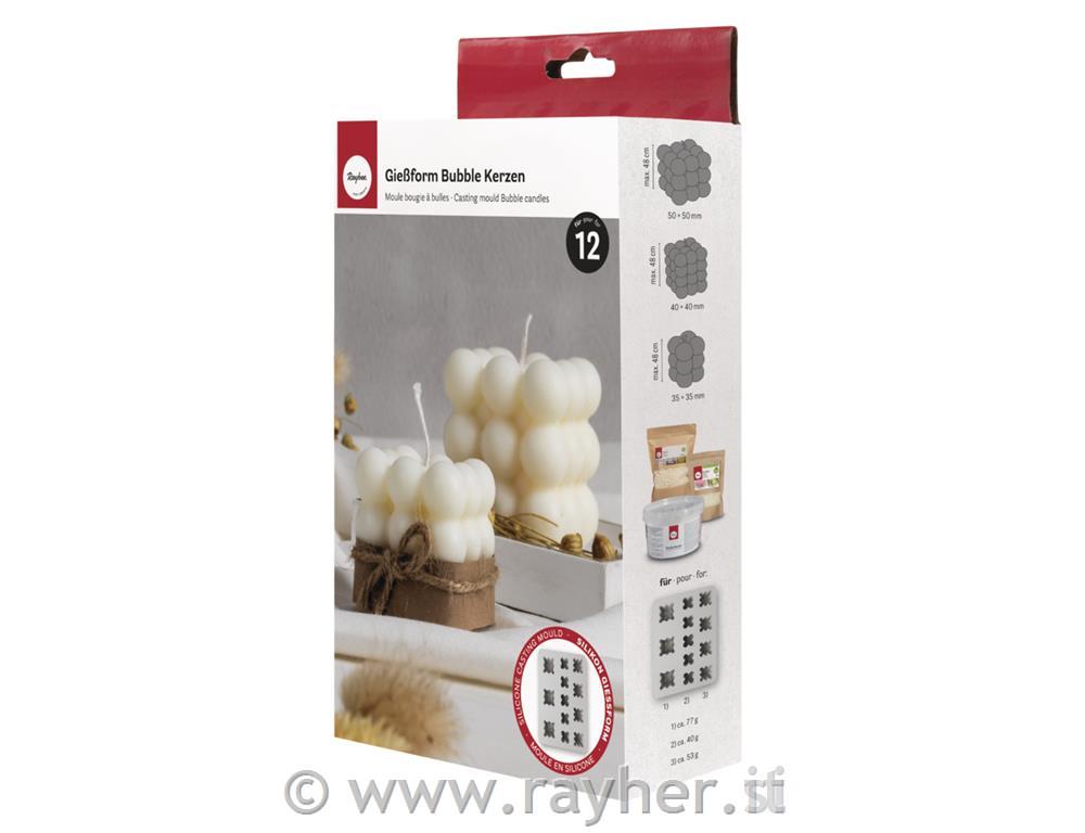 Stampo in silicone per candele Bolle