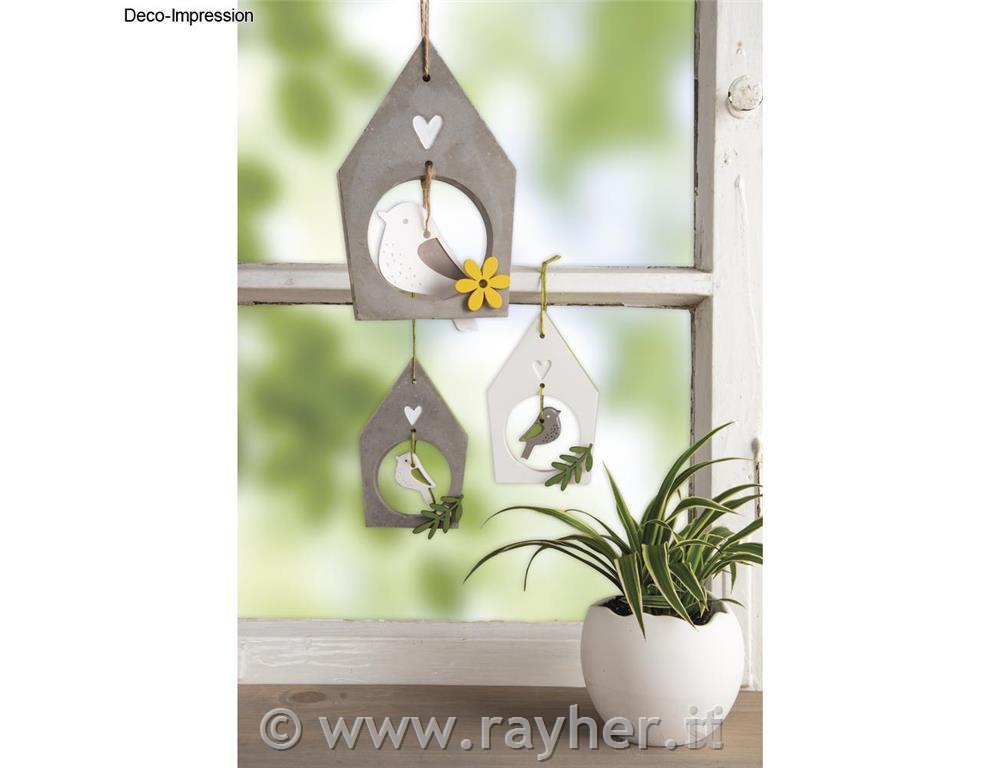 Silicone Casting mould Birdhouse + Bird2 shapes, box 1pc