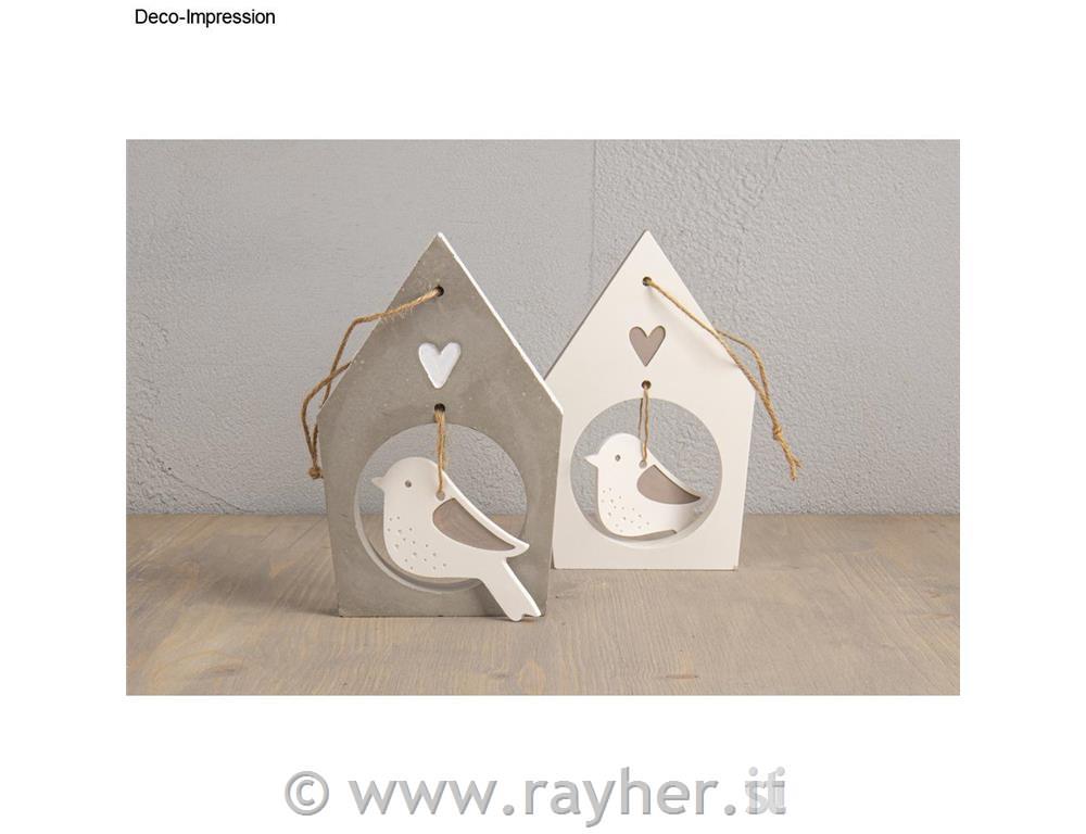 Silicone Casting mould Birdhouse + Bird2 shapes, box 1pc