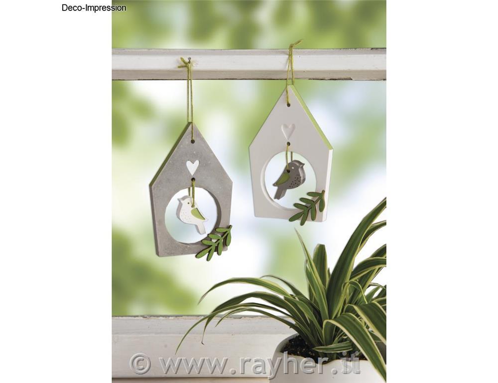 Silikonski kalup Ptičja hišica in ptica