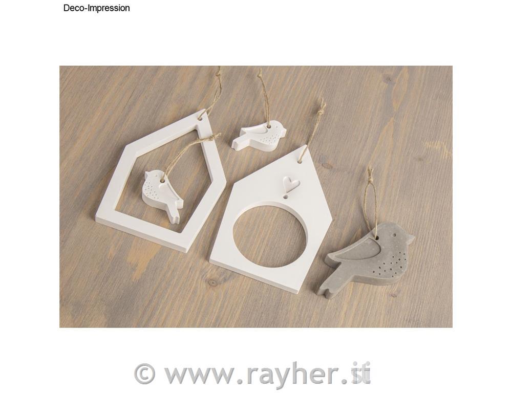 Silikonski kalup Ptičja hišica in ptica